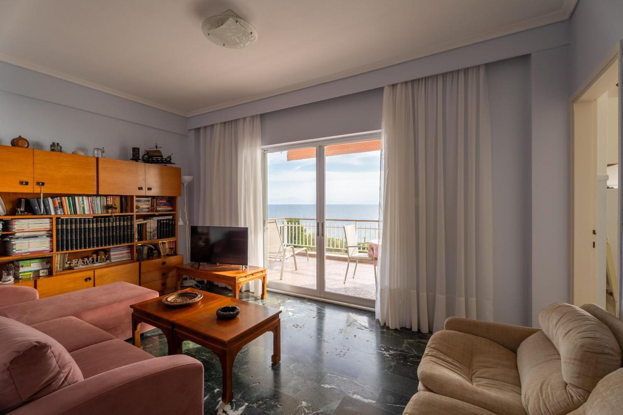 Sunshine House Offering Spectacular Views To Olymp A Appartement Nea Iraklia Buitenkant foto