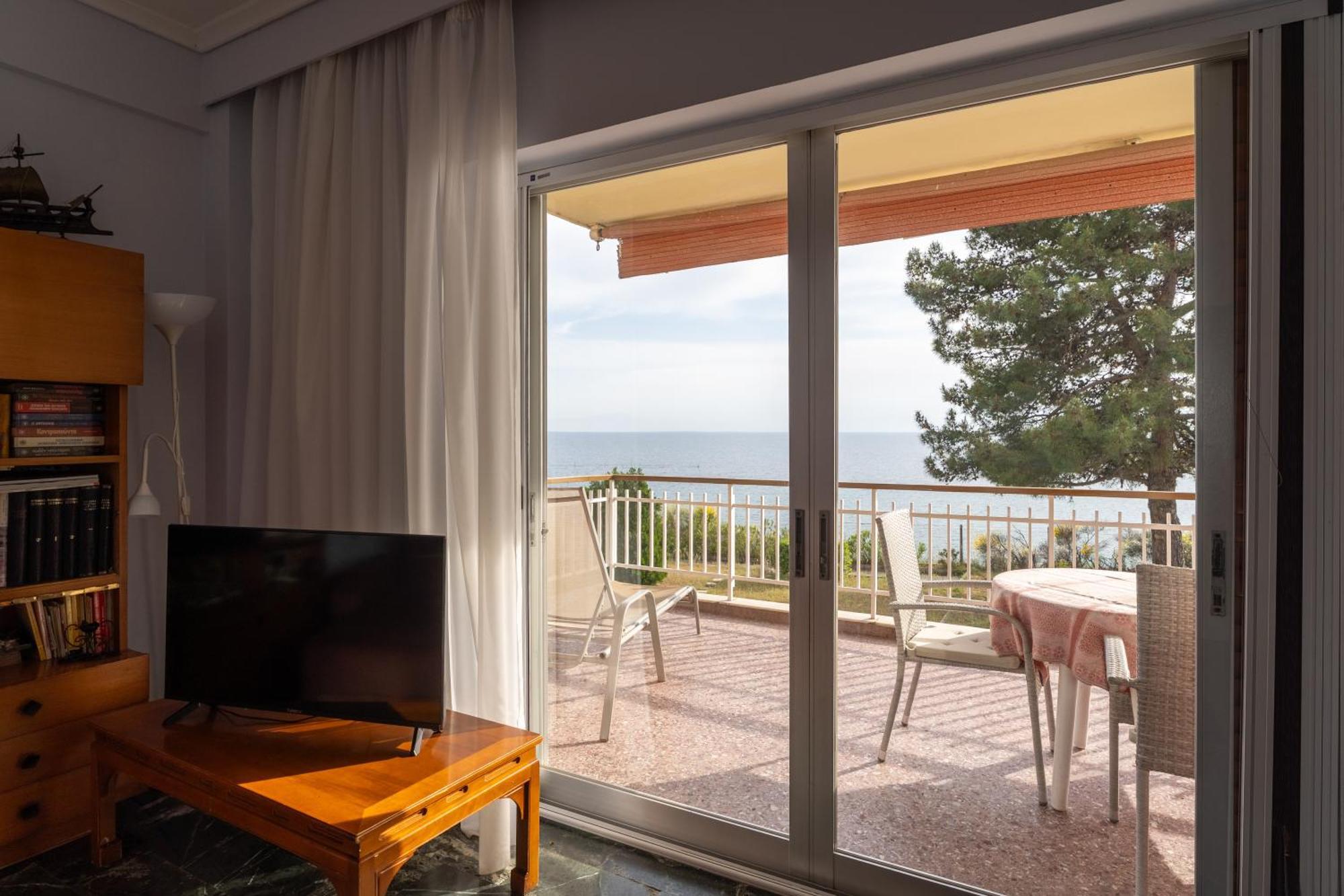Sunshine House Offering Spectacular Views To Olymp A Appartement Nea Iraklia Buitenkant foto